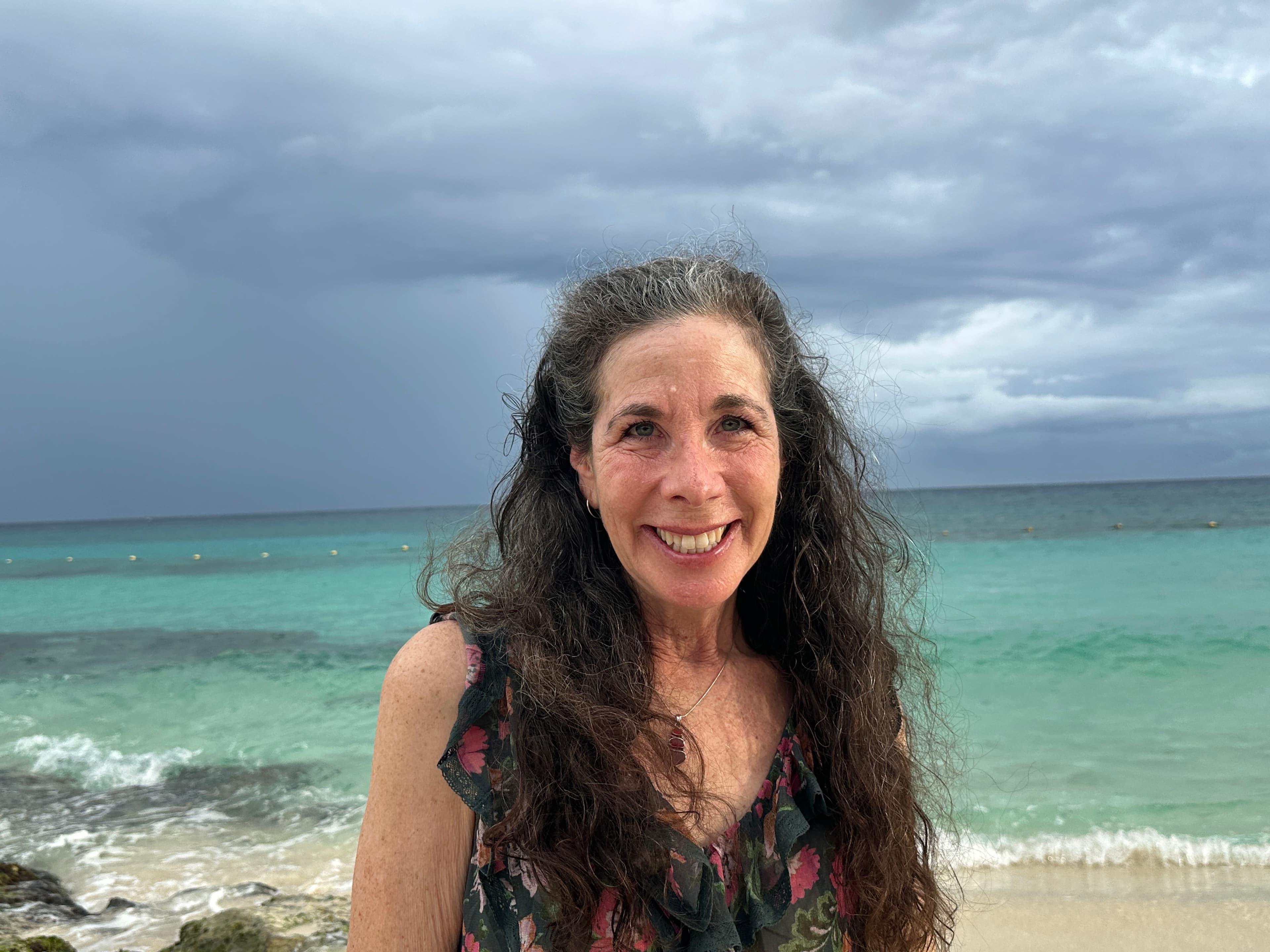 Laura Kandell at the beach